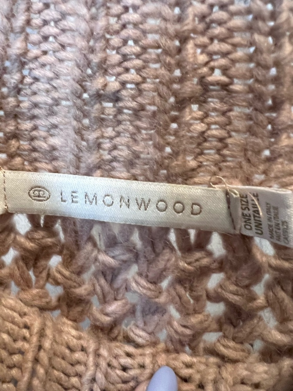 LEMONWOOD chunky knit sweater alpaca wool oversized Italy cozy - Picture 3 of 8